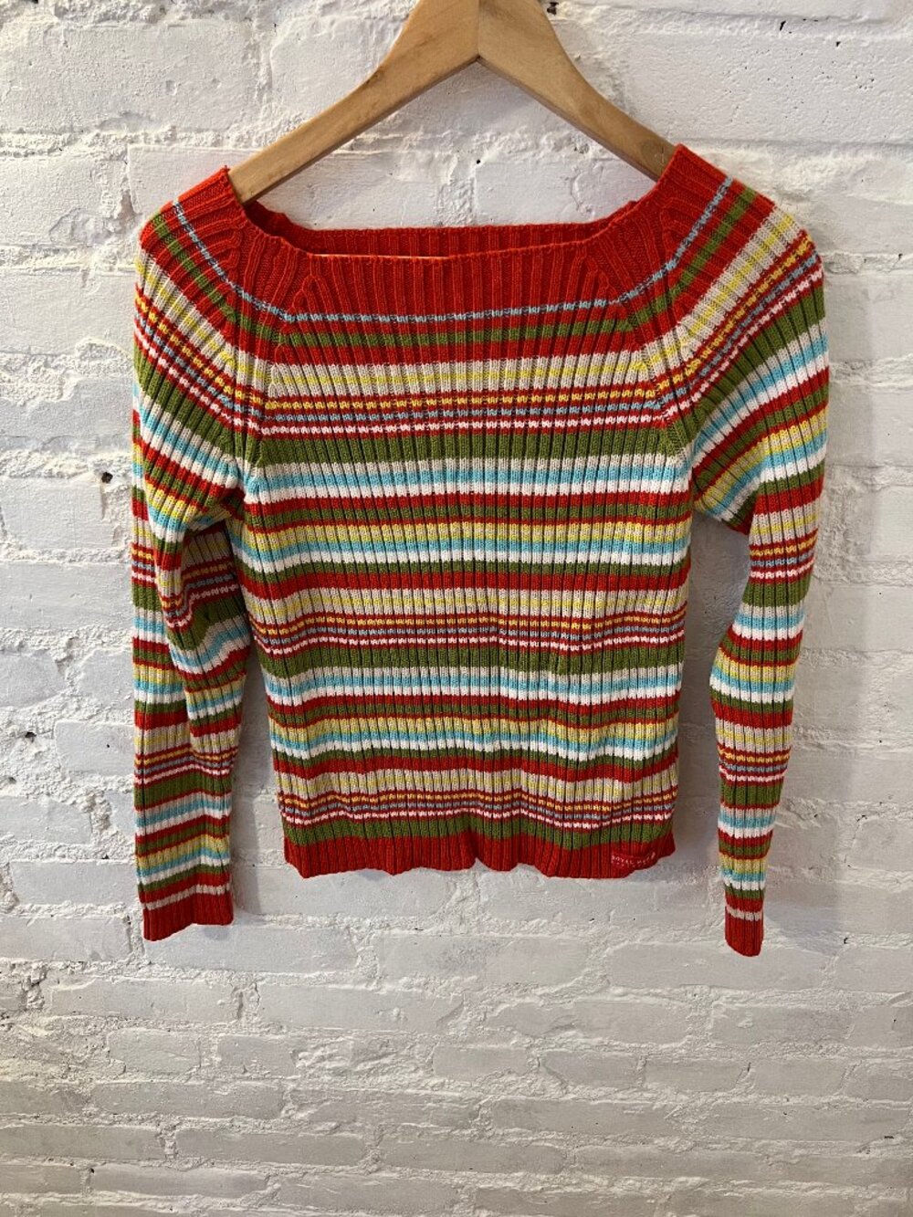 Royal Mer Women's Striped Knit Sweater Long Sleeves Multi Colored Size M